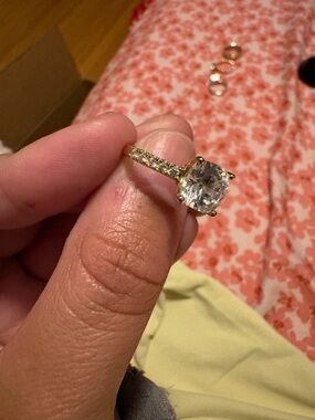 Gold Engagement-Style Ring